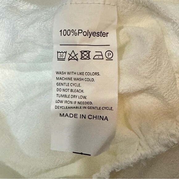 Ruffled White Mini Dress with Puffy Sleeves Size S - Summer Wedding Shower - Picture 10 of 16